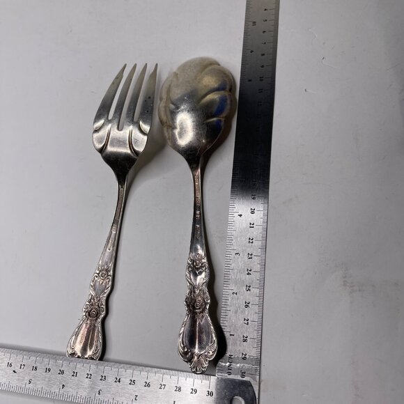 VTG Rogers Bros. Heritage 1847 Silverplate serving pieces meat fork &amp; spoon - Picture 8 of 8